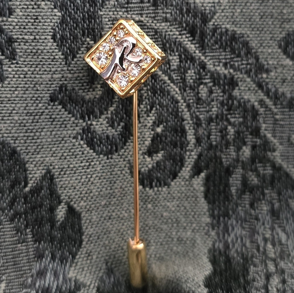 Vintage Nina Ricci monogram stick/lapel pin